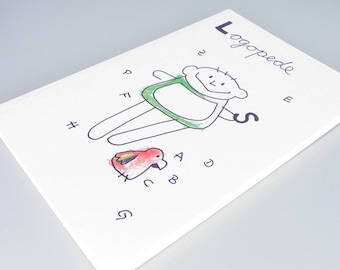 Notizbuch für Logopäde, Logopede  aus Kindermunde