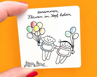 Aimant de réfrigérateur amusant / Petit cadeau personnalisé pour les amis ou les couples