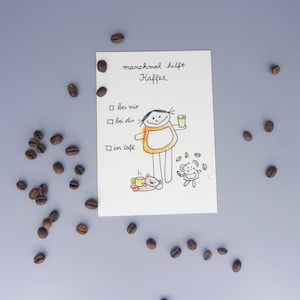 soms helpt een koffiekaart
