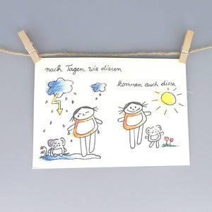 après des jours comme ceux-ci... cette carte est également accompagnée d'une carte de chagrin d'amour / de réconfort / de réconfort / de cartes personnalisées de Nini San