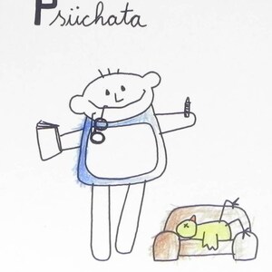 Psychiatrist Notebook Psüchata Profession from children's mouths image 4