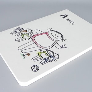 Cuaderno educador Azia (rin) profesión de labios de niños / regalo personalizado para empleados jardín de infantes / cuidado después de la escuela, etc.