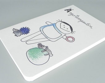 Occupational therapist notebook profession from children's mouths