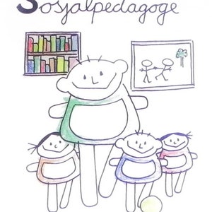 Sozialpädagoge Notizbuch, Sosjalpedagoge Beruf aus Kindermunde Bild 4