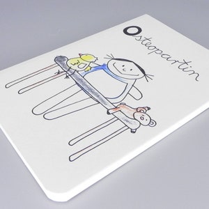 Cuaderno de osteópata de nini san, profesión de osteópata desde la boca de los niños / Gracias quiropráctico / cuadernos personalizados de nini san