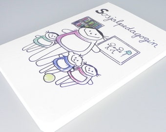 Carnet de notes pour travailleur social / Le métier de travailleur social vu par un enfant / Cadeau pour travailleur social