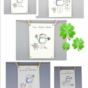 Enviar 5 cartas de buena suerte / tarjetas de buena suerte / amuleto de la suerte / una porción de suerte / racha de suerte / postales de nini san / ánimo / buena suerte