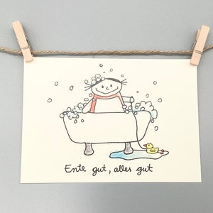 Carte postale « Tout est bien qui finit bien » de Nini San