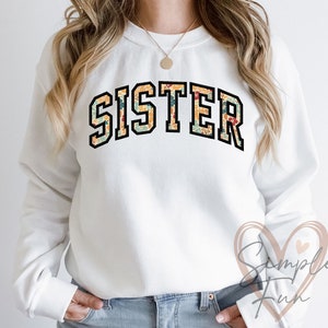 Sister Applique Embroidery,Sister Embroidery Design,Sweatsirt Embroidery Design,Machine Embroidery file