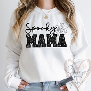 Spooky MAMA Applique Embroidery Design,Halloween Embroidery File,Spooky Season Embroidery Design,Machine Embroidery File
