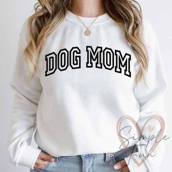 Dog MOM Outline Embroidery,Mama Embroidery Design,Dog Lover Embroidery File,Machine Embroidery Design