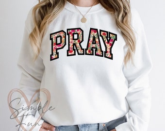 PRAY Applique Embroidery Design,Christian Embroidery Design,Machine Embroidery File