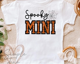 Spooky MINI Applique Embroidery,Halloween Embroidery Design,Spooky Season Sweatshirt Design