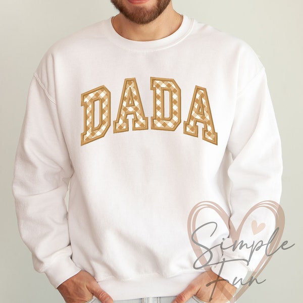 DADA Applikation Stickdatei,Sweatshirt Stickmuster,Daddy Stickdatei,Sweatshirt Stickdatei,Simple Fun