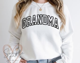 Grandma Outline Embroidery Design,Grandma Sweatshirt Embroidery,Machine Embroidery Design