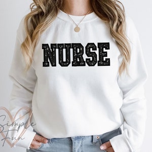 Nurse Applique Embroidery Design,Sweatshirt Embroidery Design,Machine Embroidery Design,Nurse Embroider file