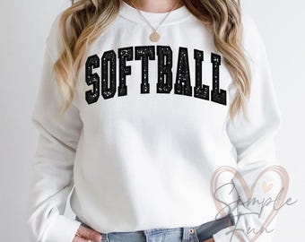 Softball Applique Design,Softball Sweatshirt Embroidery,Softball Embroidery,Machine Embroidery File
