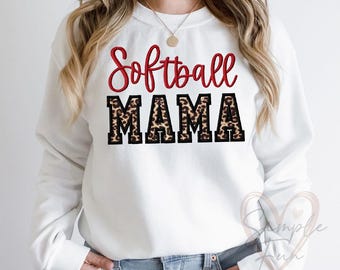 Softball Mama Embroidery Design, Sports Mom Applique, Softball Mom Shirt Design, Game Day Baseball Mom Embroidery File Instant Download