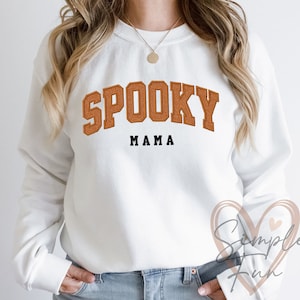 Spooky MAMA Embroidery Design,Spooky Applique,Halloween Embroidery File,Machine Embroidery Design,