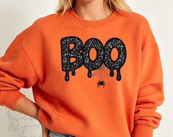 BOO Applique Embroidery Design,Halloween Spooky Machine Embroidery File