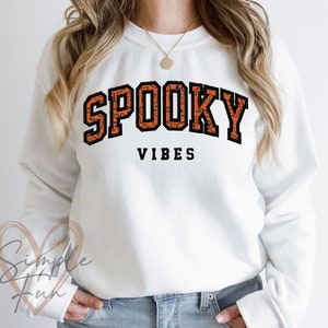 Spooky Vibes Embroidery,Halloween Embroidery Design,Spooky Applique Design,Machine Embroidery Design,Simple Fun Embroidery