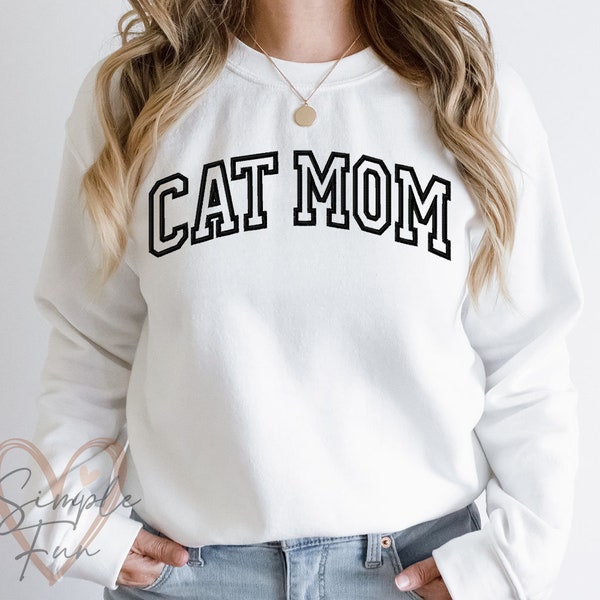 Cat MOM Outline Embroidery,Mama Embroidery Design,Cat Lover Embroidery File,Machine Embroidery Design