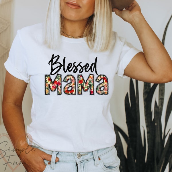 Blessed Mama Embroidery,Mama Applique,Mother's day Embroidery,Machine Embroidery Design