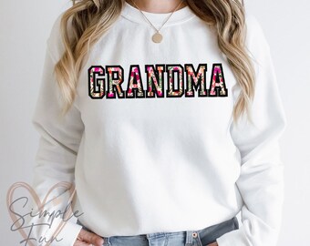 Grandma Applique Embroidery,Grandma Sweatshirt Embroidery,Grandma Embroidery,Mother's Day,Machine Embroidery Design,