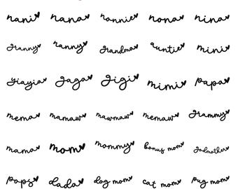 Pacote de desenhos de bordado à máquina para decote, arquivo de bordado para mamãe e vovó, download digital