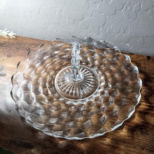 Vintage Fostoria Tidbit Glass Serving Platter