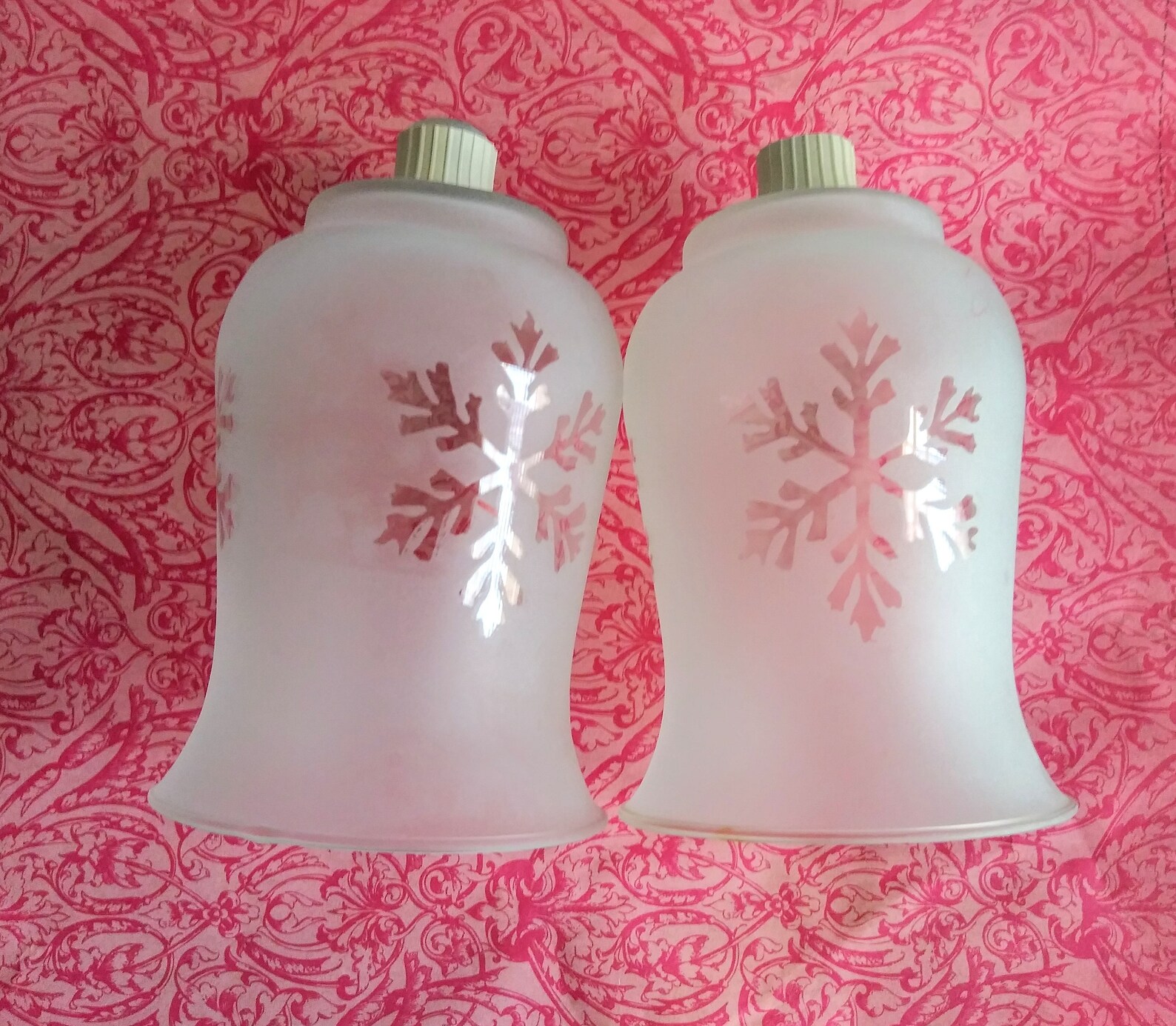Vintage Chrstmas Frosted Votive Peg Candle Holders Sconces Set Etsy