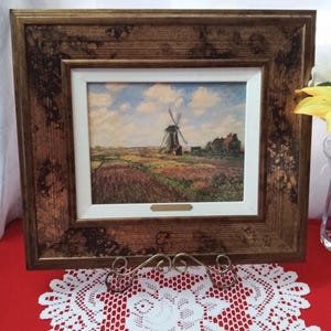 Tulpenfelder Bei der Rijnsburg Windmühle von Claude Monet Ölgemälde Reproduktion