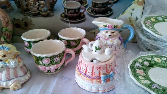 teddy bear tea set