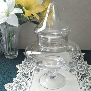 Vintage Apothecary Jar Glass Container