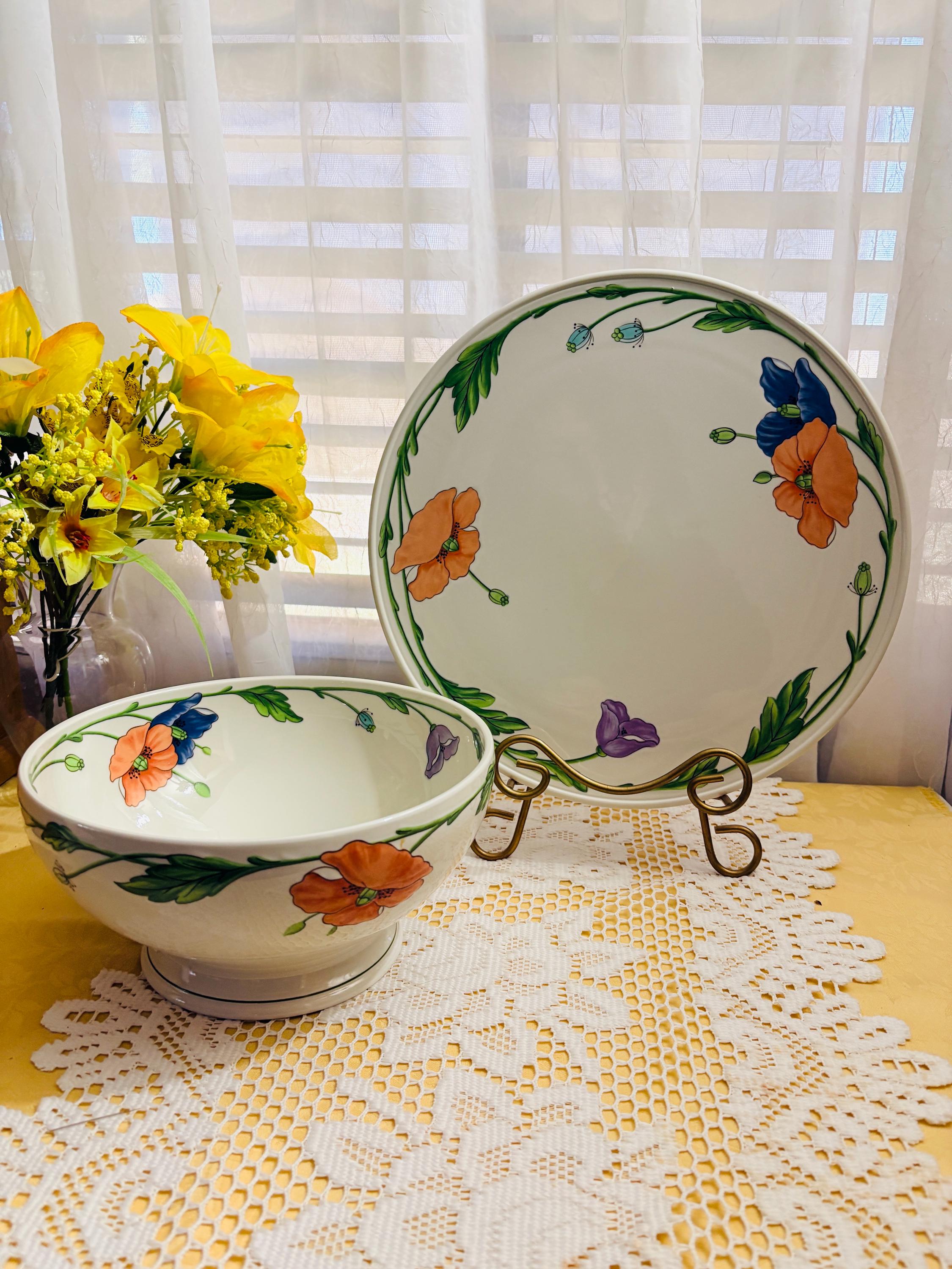 ♥️ドイツVilleroy & Boch アマポーラ プレート 3枚♥️2144 Villeroy and Boch Amapola - Etsy