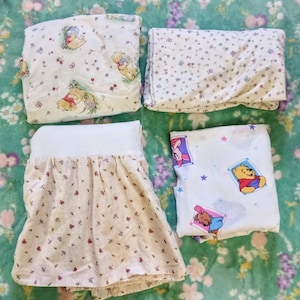 Vintage Classic Winnie the Pooh Crib Sheets Crib Skirt Bedding Nursery