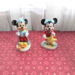 Vintage Mickey Mouse Figures Walt Disney Production Made in Japan