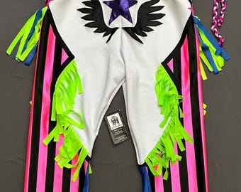 Pro wrestling tights and biceps tassels , men Cosplay size L