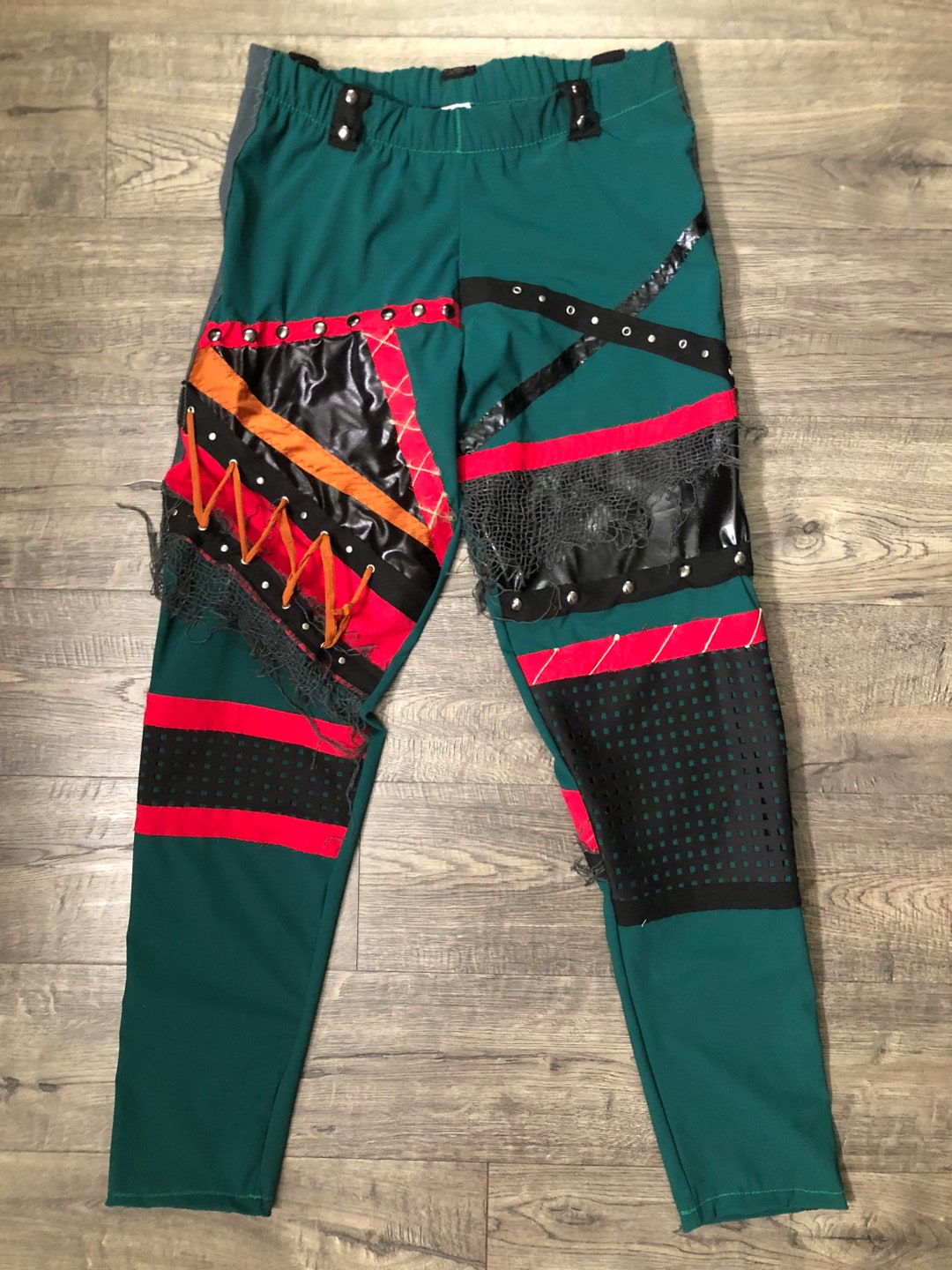 Pro Wrestling Tights Apocalyptic Look Men 3638 Around Etsy