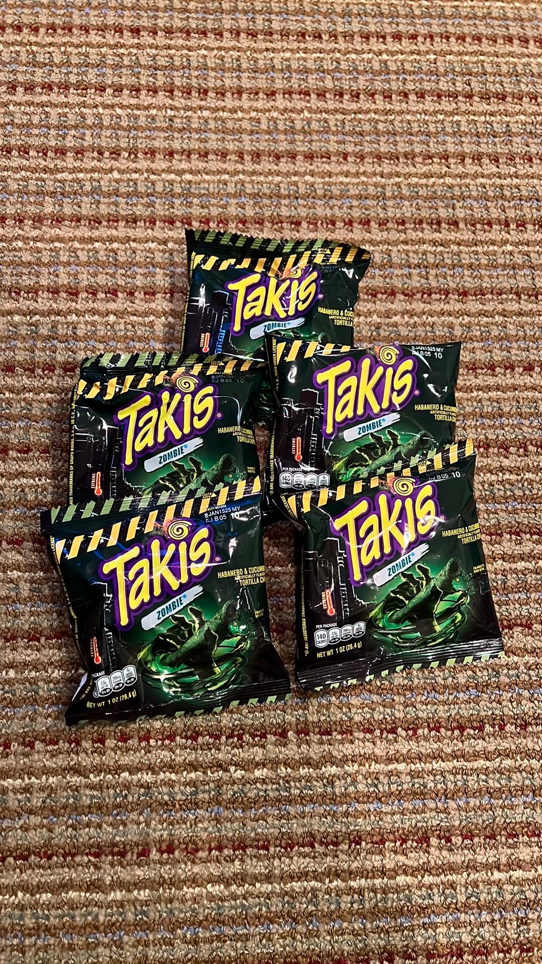 Takis Zombie (habanero Cucumber) 1oz Packages - Etsy