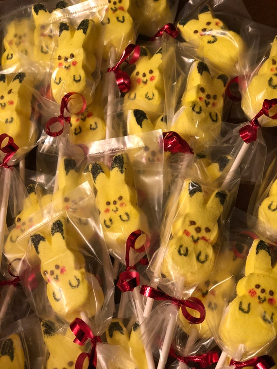 Pokémon Pikachu Marshmallow Lollipops 12 ct Etsy