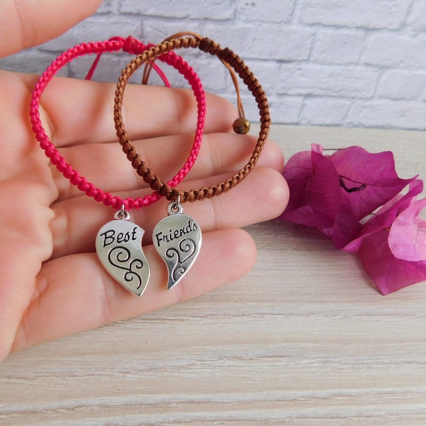 Friendship Best Friend armbanden - Economy Set van 2 Macrame Vriendschap Armbanden