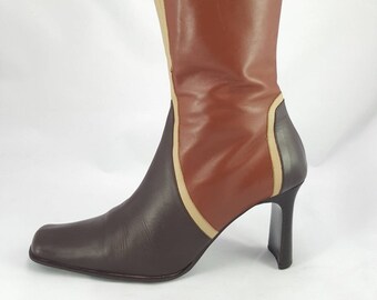 cream leather ankle boots uk