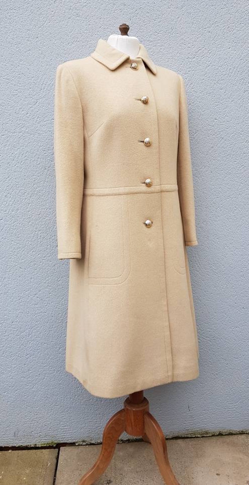 Vintage 1980's Aquascutum Cream Camel Hair Coat. UK Size | Etsy