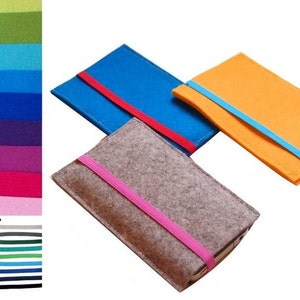 Wunschfarben - Handyhülle, Smartphonehülle, Handytasche, Filztasche für Handy, Iphone Hülle, Filz