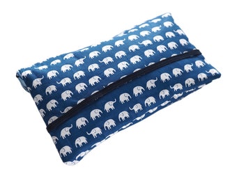 Bolsa de pañales, elefantes, personalizable, azul, bolso cambiador