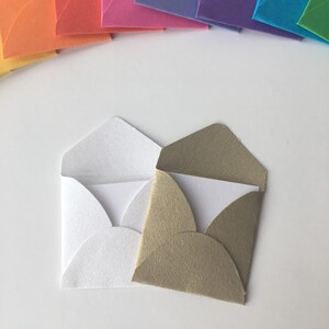 Tiny envelopes mini love notes wedding guest book first anniversary wedding favours mason jar image 3