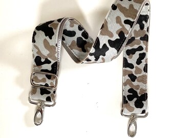 Strap Cowhide Camouflage Pocket Strap Grey, Beige, Black Strap to replace
