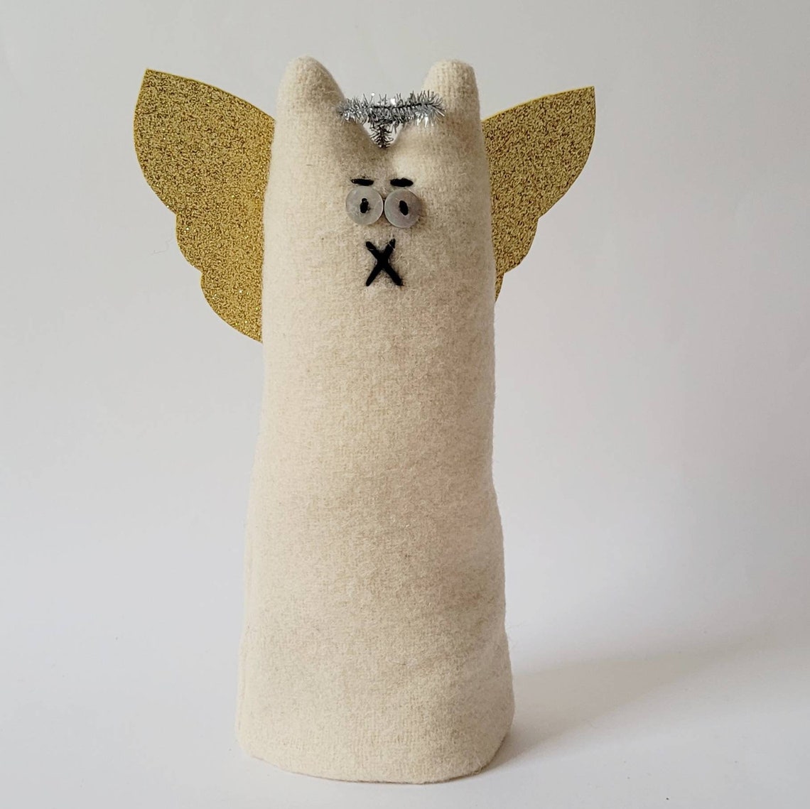 Angel Cat tree topper cat xmas decoration Cat Christmas image 1