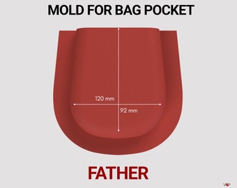 3D Printed Molds for Leather Bag Pockets 100% Infill Shipping Included
